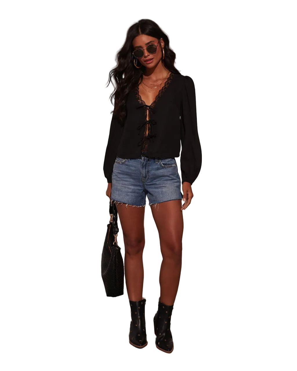 Alice | Top mit Spitzendetails
