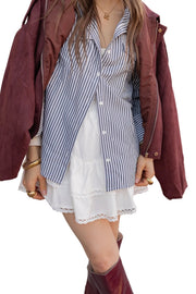 Millie – Schlichte Oversize-Wildlederjacke für Damen – Ansicht 13