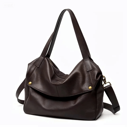 Adriani – Minimalistische Retro-Tote-Tasche für Damen aus echtem Leder – Ansicht 10