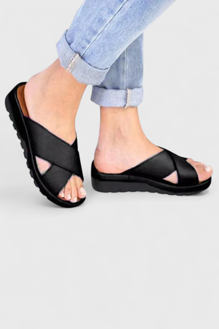 Orthopädische Damen-Keilsandalen Annelym – Ansicht 9