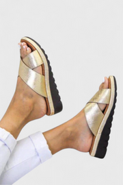 Orthopädische Damen-Keilsandalen Annelym – Ansicht 2