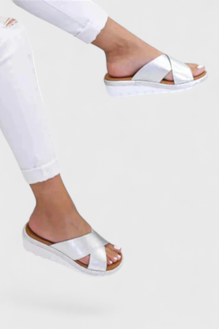 Orthopädische Damen-Keilsandalen Annelym – Ansicht 7