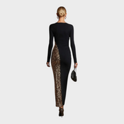 Harley – Schwarzes Maxikleid mit Pailletten