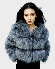 Astra – Kurze Damen-Kunstpelzjacke – Ansicht 3
