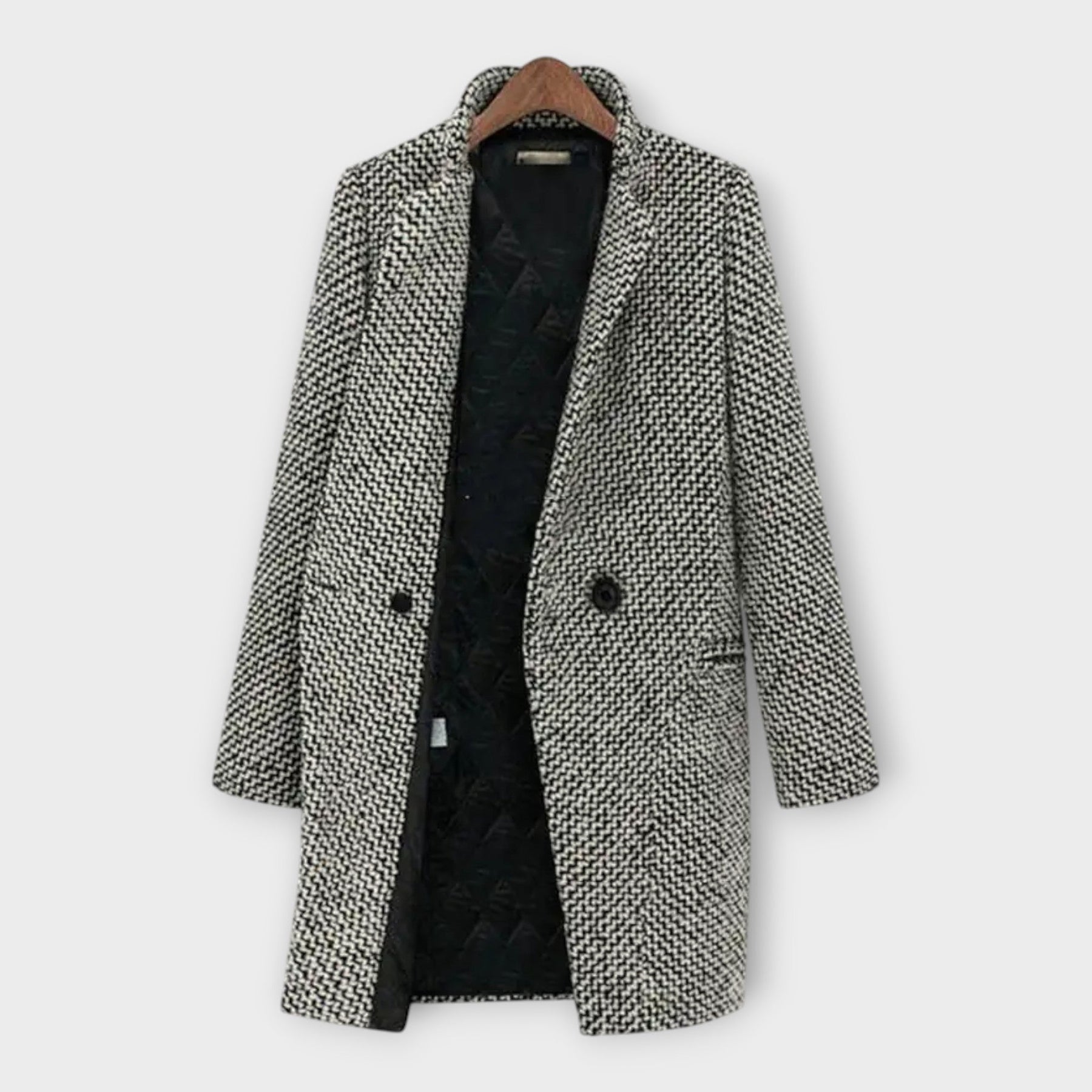 Marga – Eleganter zeitloser Wollmantel für Damen – Ansicht 4
