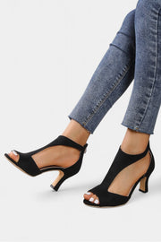Damen-Sandalen Violy mit mittelhohem Absatz und T-Riemen – Ansicht 7
