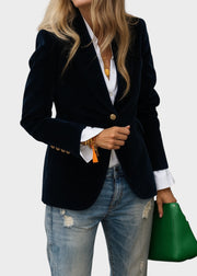 Aria – Eleganter Damenblazer mit goldfarbenen Knöpfen