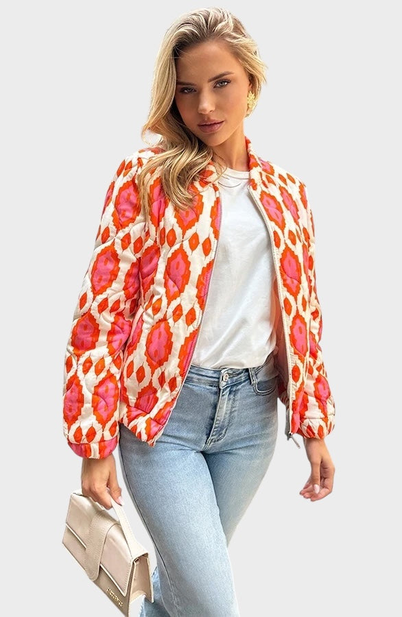 Isla – Lässige Boho-Bomberjacke für Damen – Ansicht 3