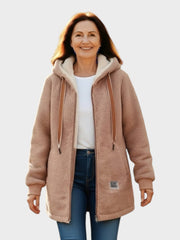 Denise – Fleece-Strickjacke für Damen