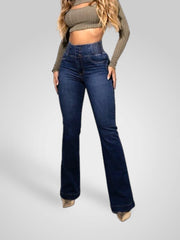 Lovi – High-Waist-Flare-Jeans für Damen – Ansicht 4