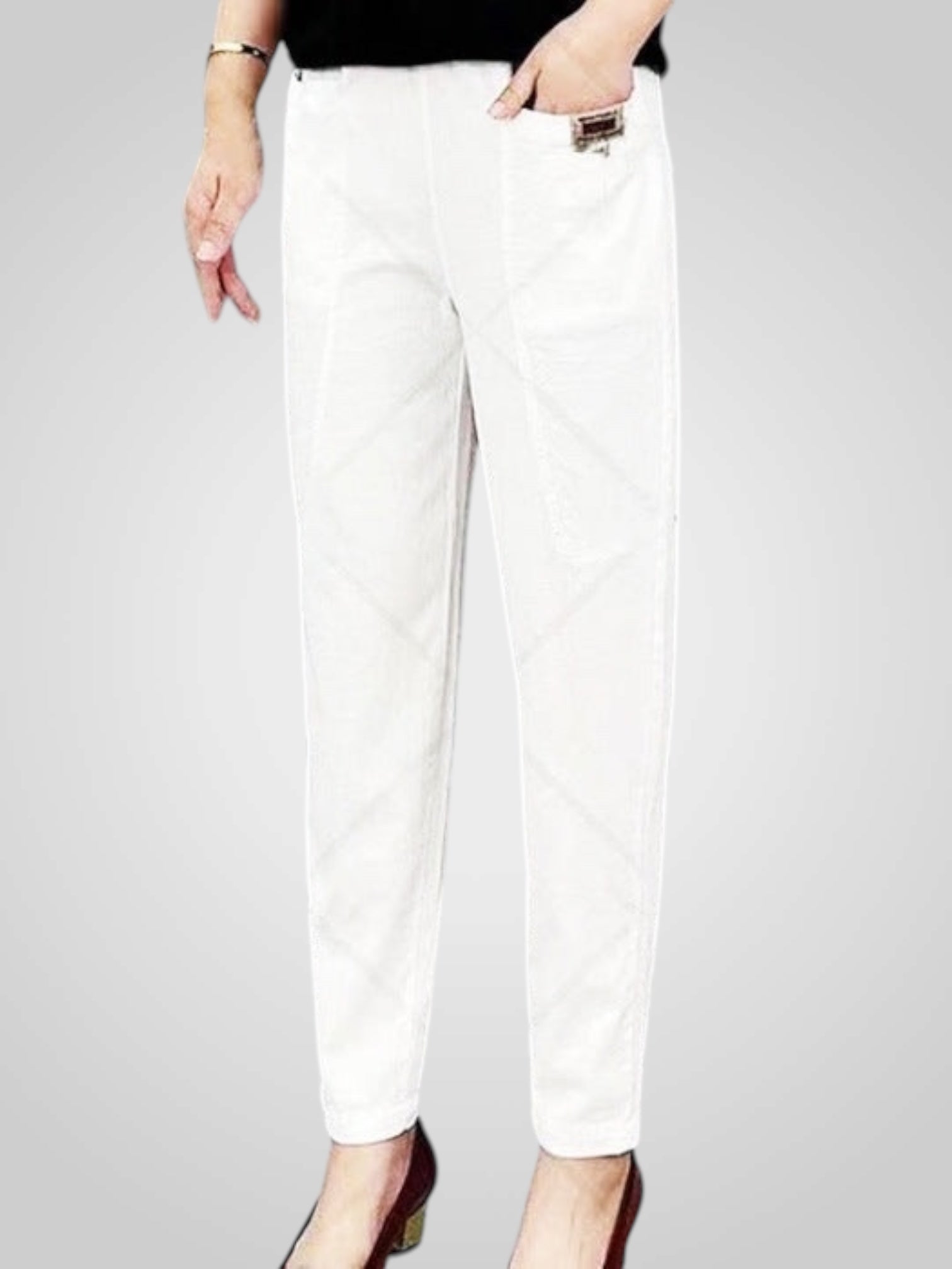 Yara – Bequeme Baumwollhose für Damen – Ansicht 7