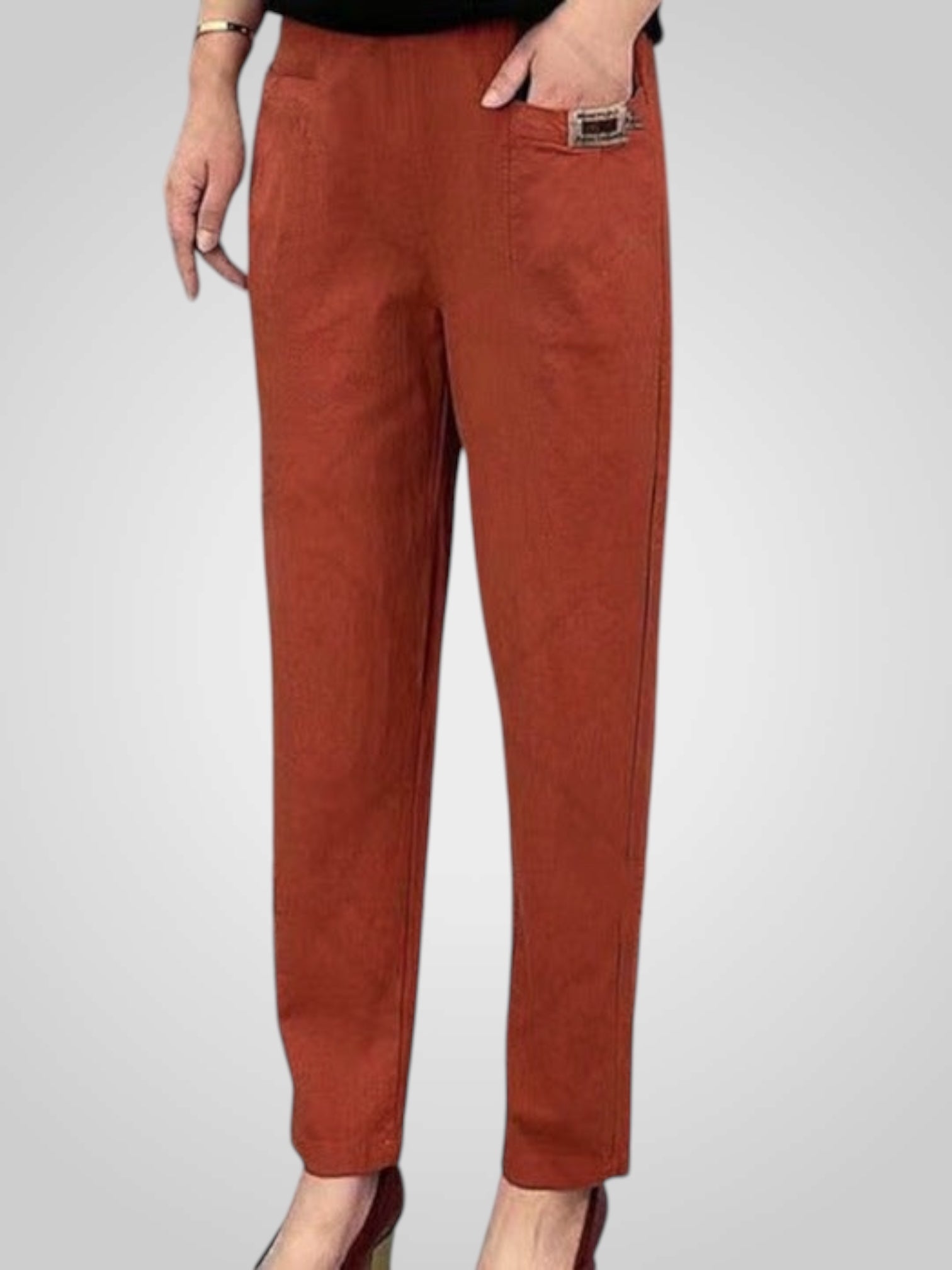 Yara – Bequeme Baumwollhose für Damen – Ansicht 4
