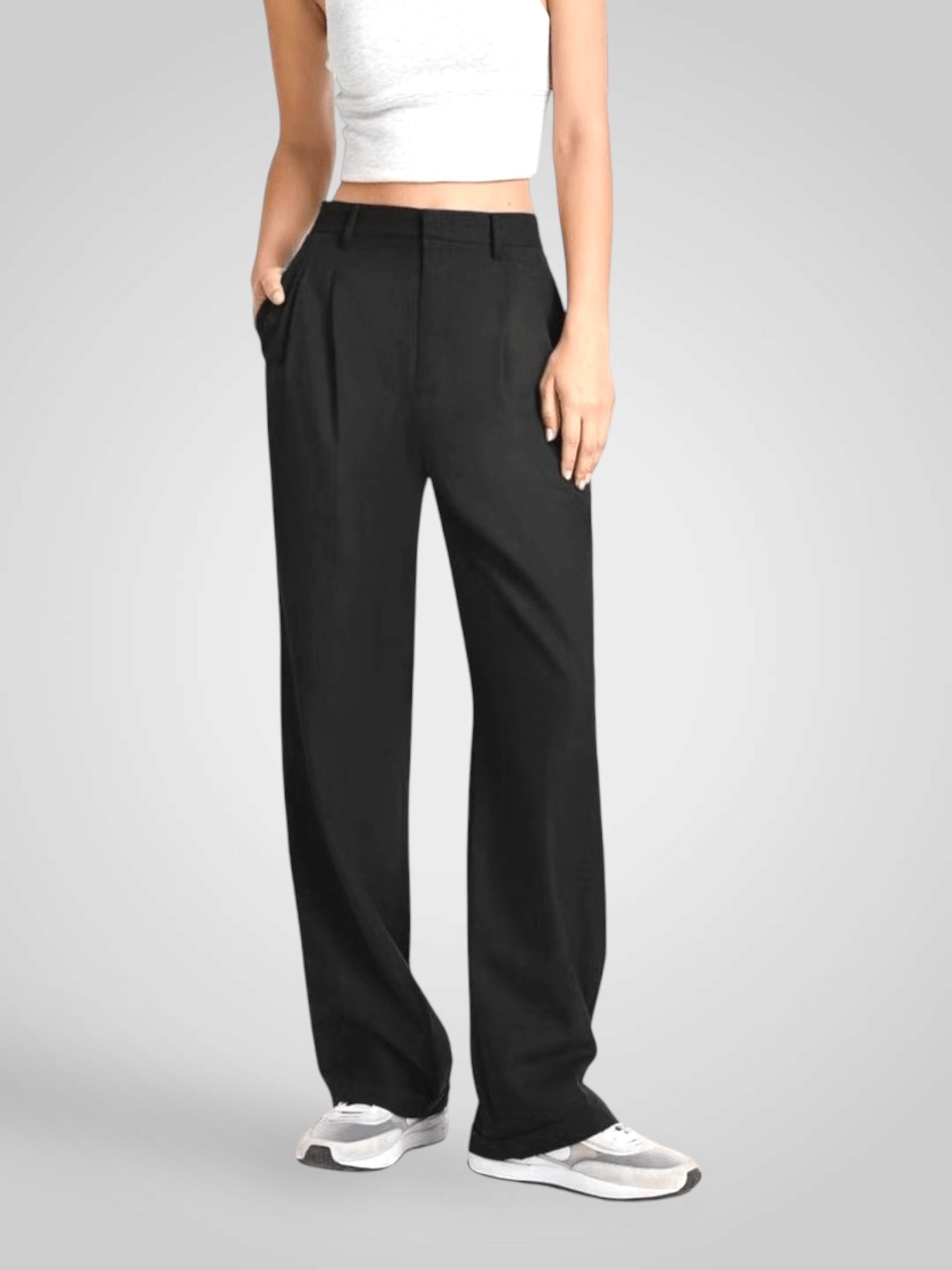 Vira – High-Waist-Hose mit weitem Bein für Damen – Ansicht 5