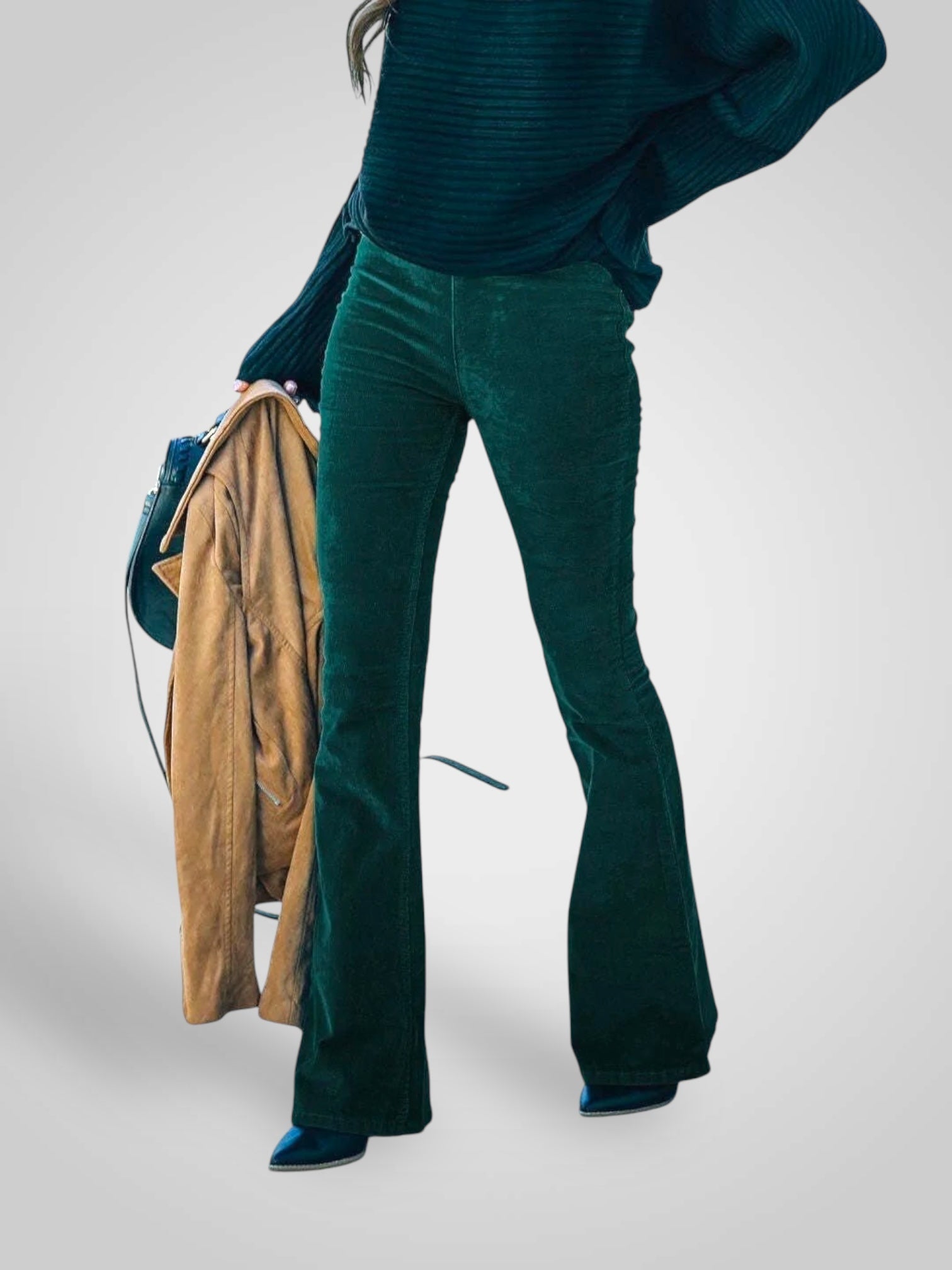 Nedda – High-Waist-Flare-Hose für Damen mit Stretch-Passform – Ansicht 6