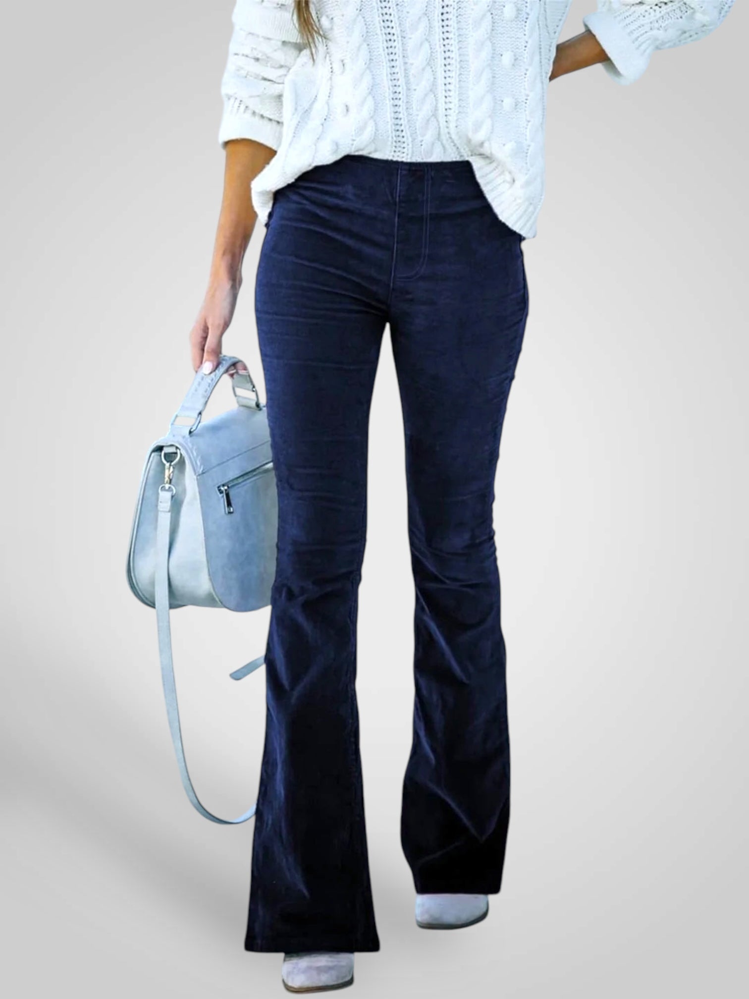 Nedda – High-Waist-Flare-Hose für Damen mit Stretch-Passform – Ansicht 3