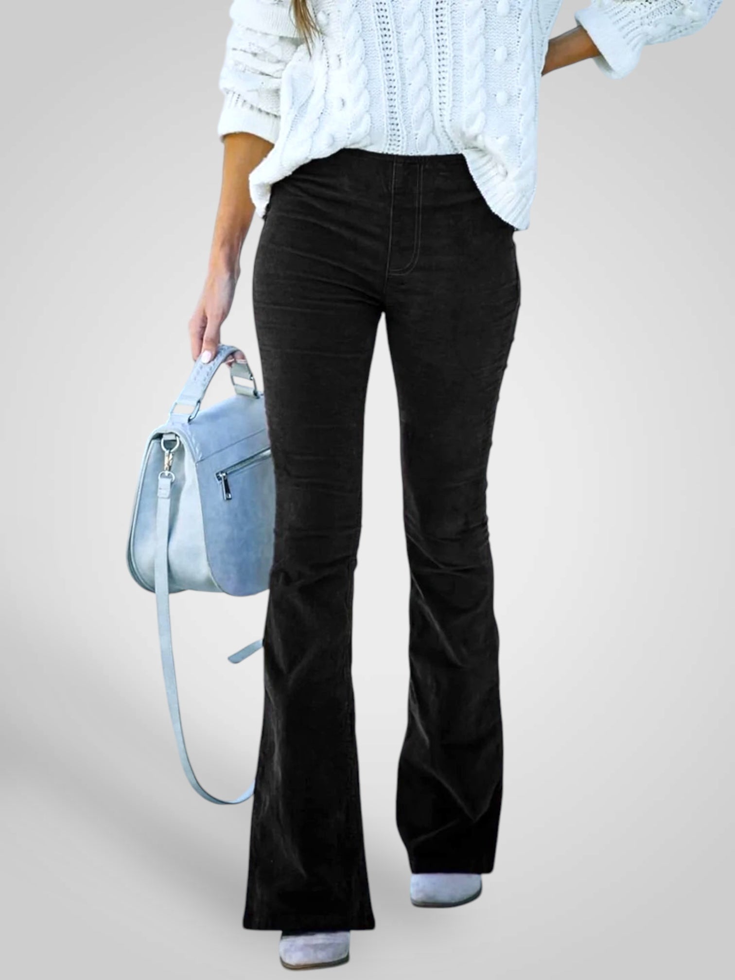 Nedda – High-Waist-Flare-Hose für Damen mit Stretch-Passform