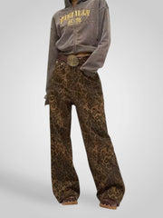 Leoni – Jeans für Damen mit Leopardenmuster
