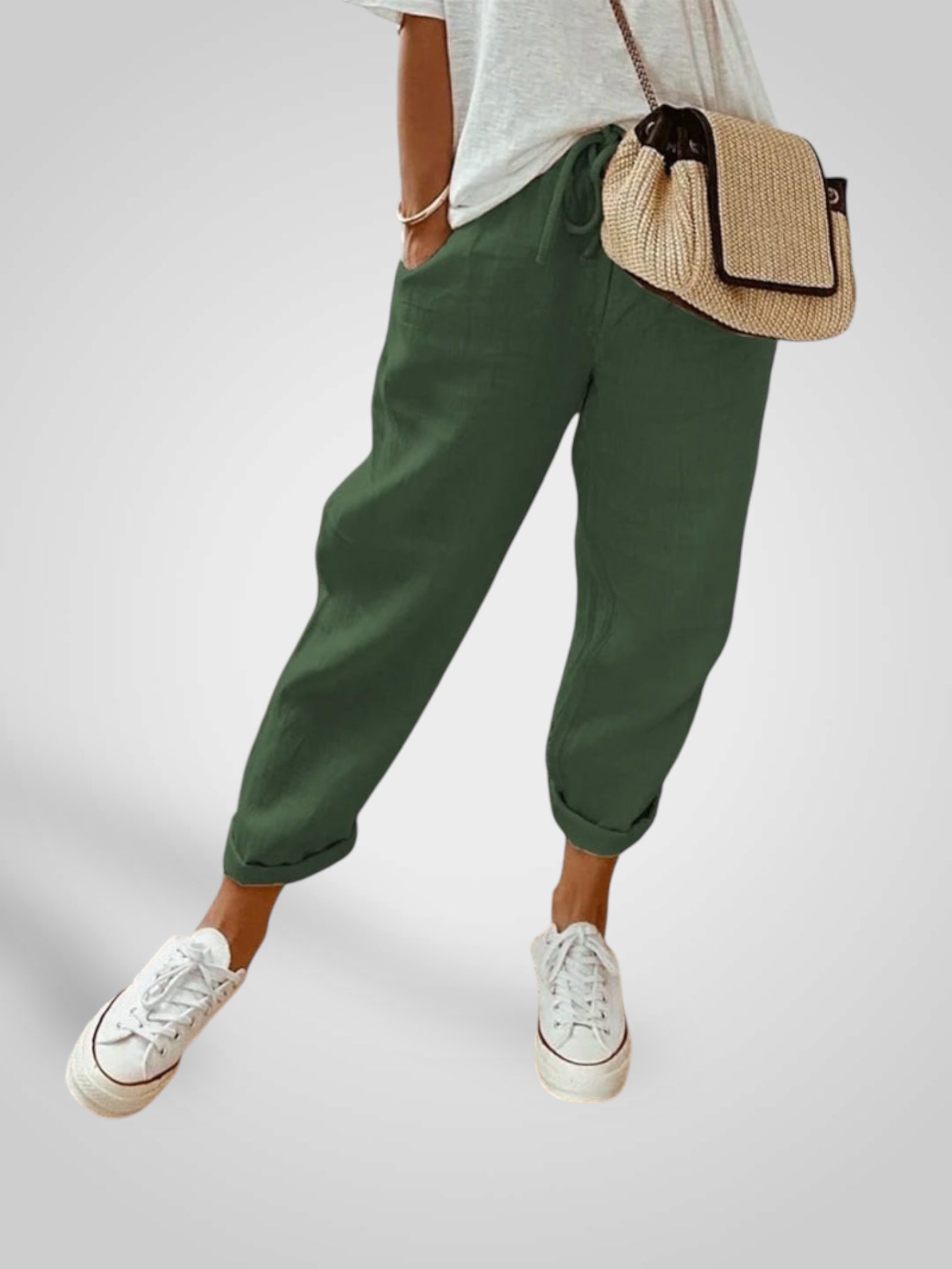 Anna – Lässige Leinenhose für Damen – Ansicht 3