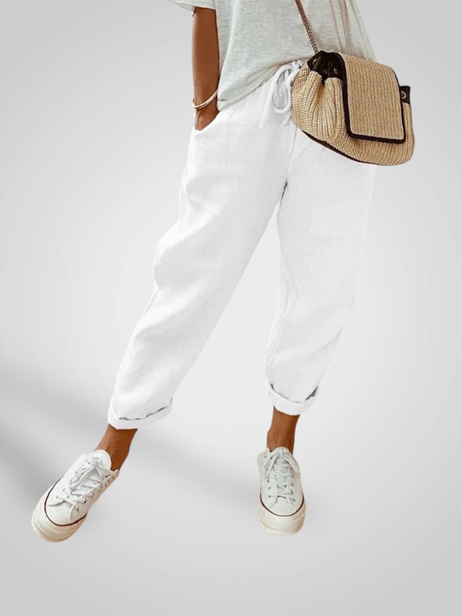 Anna – Lässige Leinenhose für Damen – Ansicht 5
