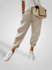 Anna – Lässige Leinenhose für Damen – Ansicht 4