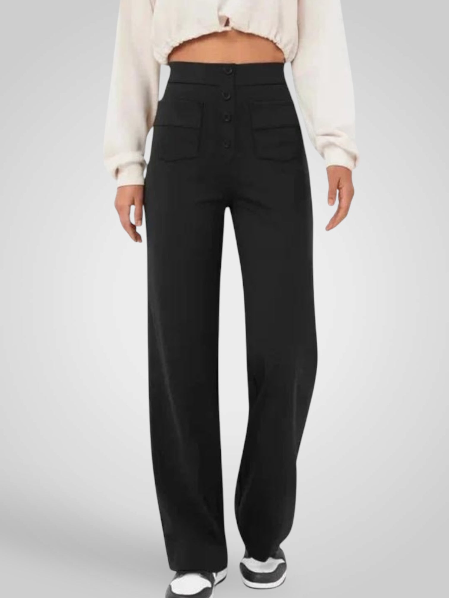 Alvia – Lässige High-Waist-Hose für Damen – Ansicht 5