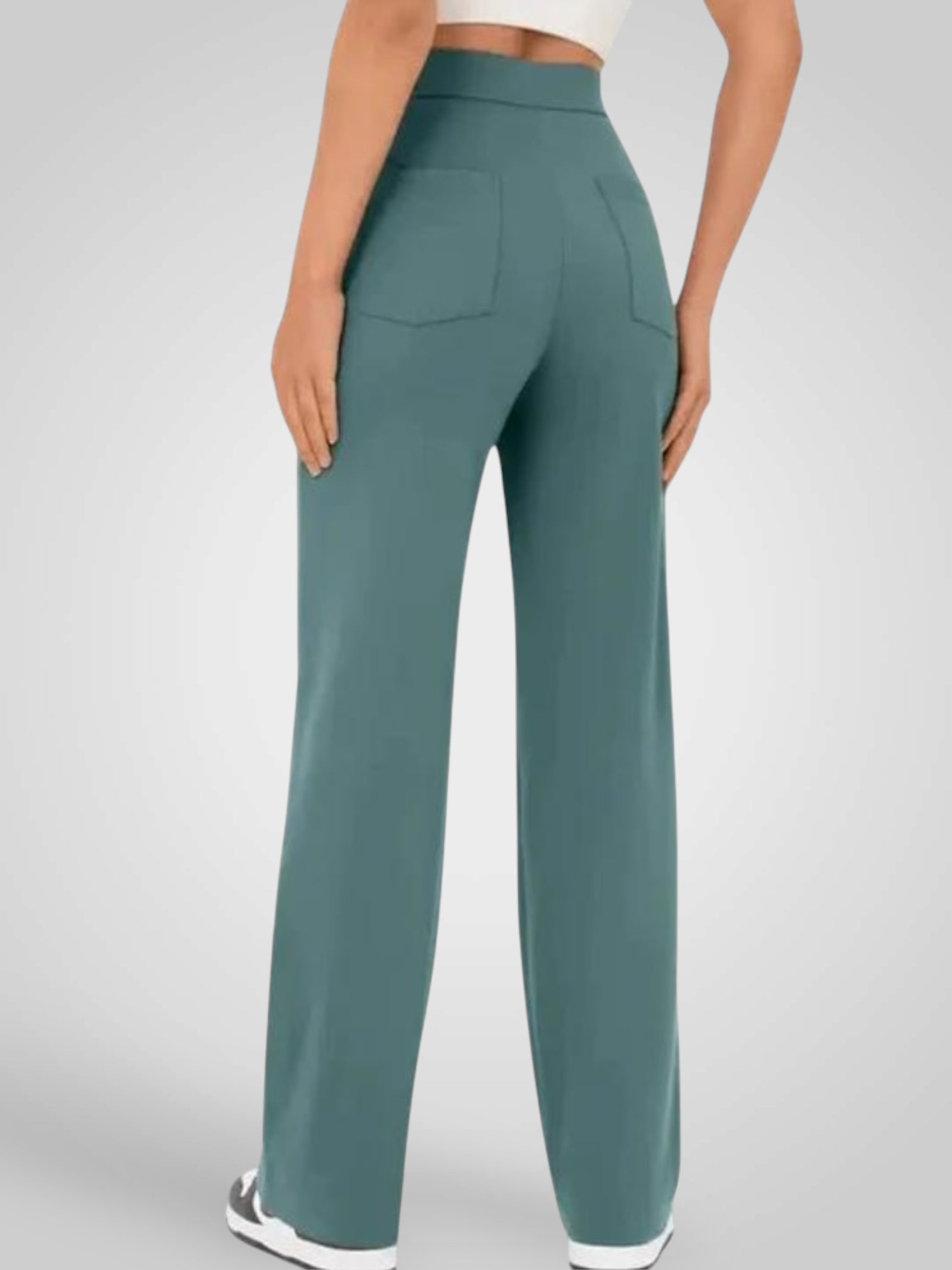 Alvia – Lässige High-Waist-Hose für Damen – Ansicht 3