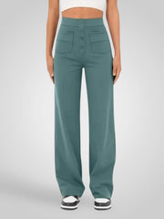 Alvia – Lässige High-Waist-Hose für Damen – Ansicht 2