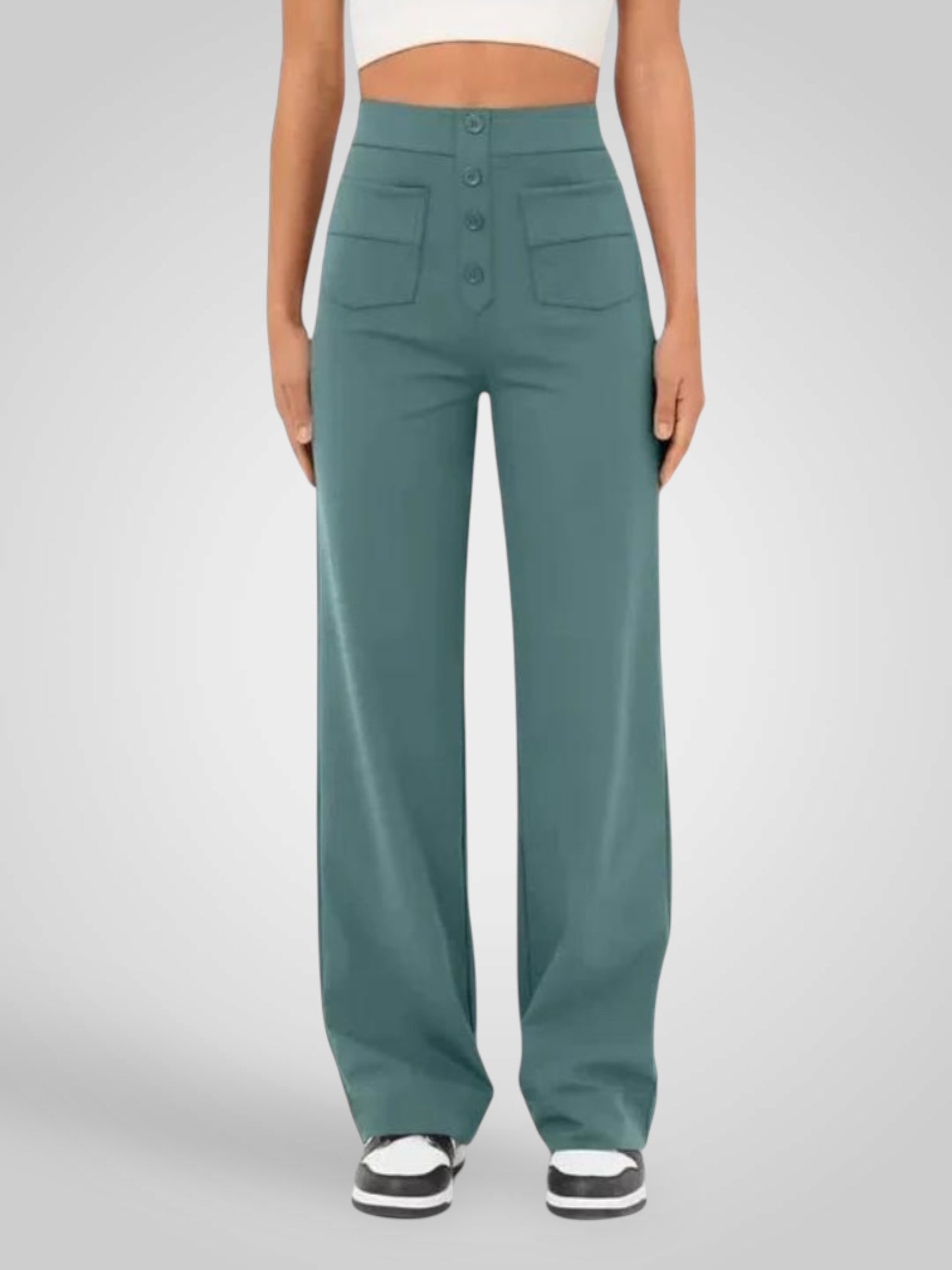 Alvia – Lässige High-Waist-Hose für Damen – Ansicht 2