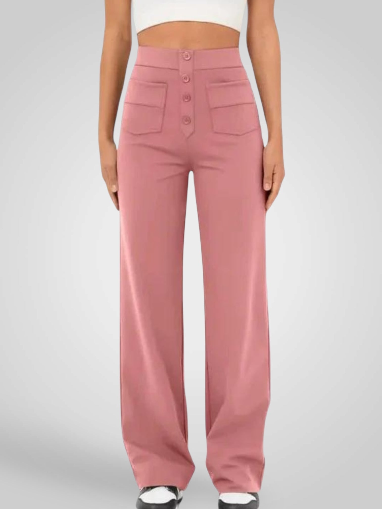Alvia – Lässige High-Waist-Hose für Damen