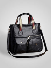Lumi – Geräumige Retro-Ledertasche für Damen – Ansicht 2