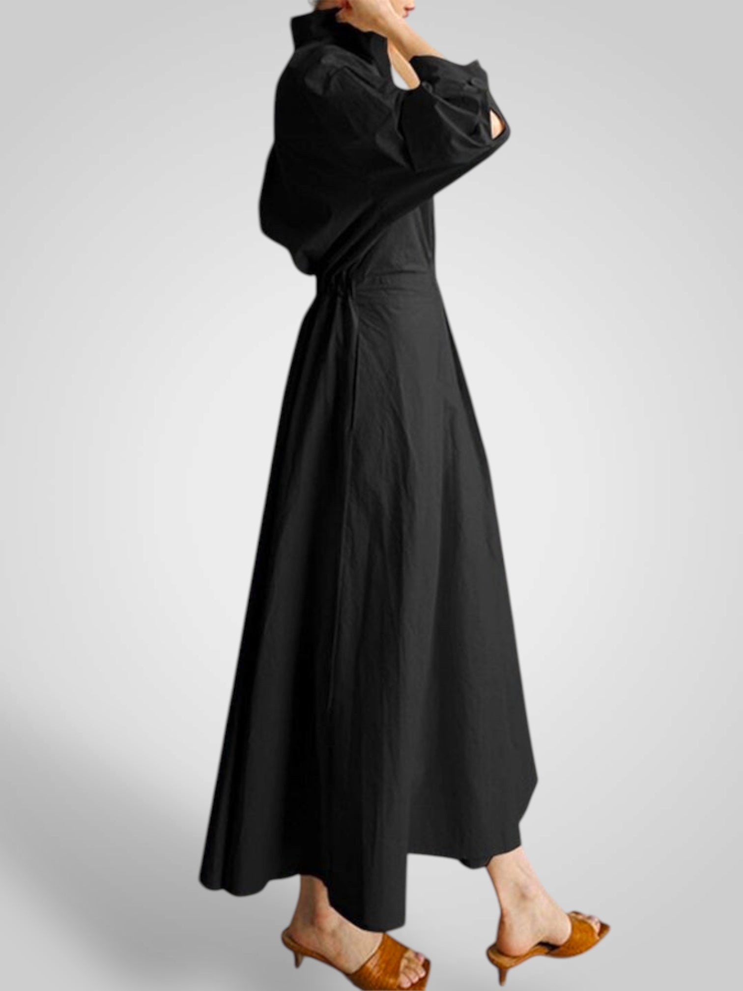 Ella – Maxikleid für Damen mit Knöpfen – Ansicht 9