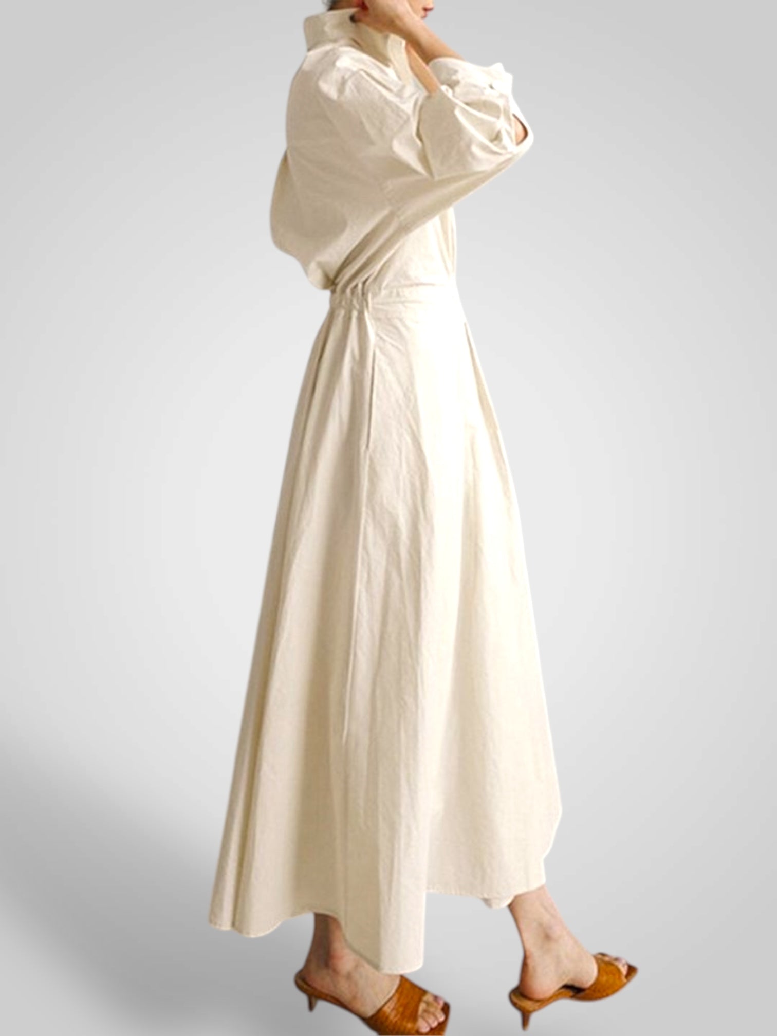 Ella – Maxikleid für Damen mit Knöpfen – Ansicht 7