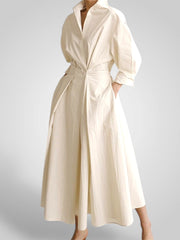 Ella – Maxikleid für Damen mit Knöpfen