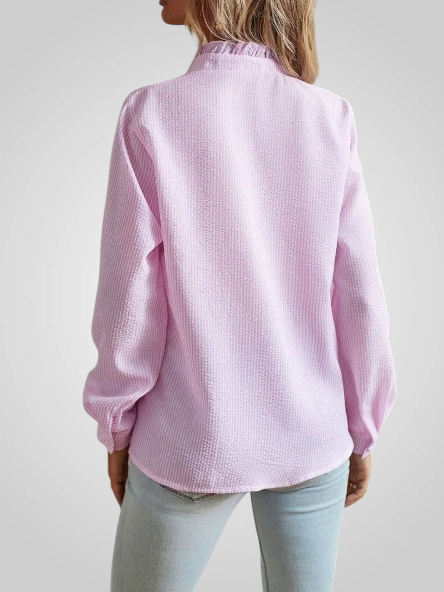 Evia – Elegante Bluse für Damen mit Rüschen und gerafftem Ausschnitt – Ansicht 8