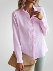 Evia – Elegante Bluse für Damen mit Rüschen und gerafftem Ausschnitt – Ansicht 7
