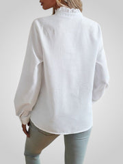 Evia – Elegante Bluse für Damen mit Rüschen und gerafftem Ausschnitt – Ansicht 6