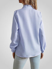 Evia – Elegante Bluse für Damen mit Rüschen und gerafftem Ausschnitt – Ansicht 2