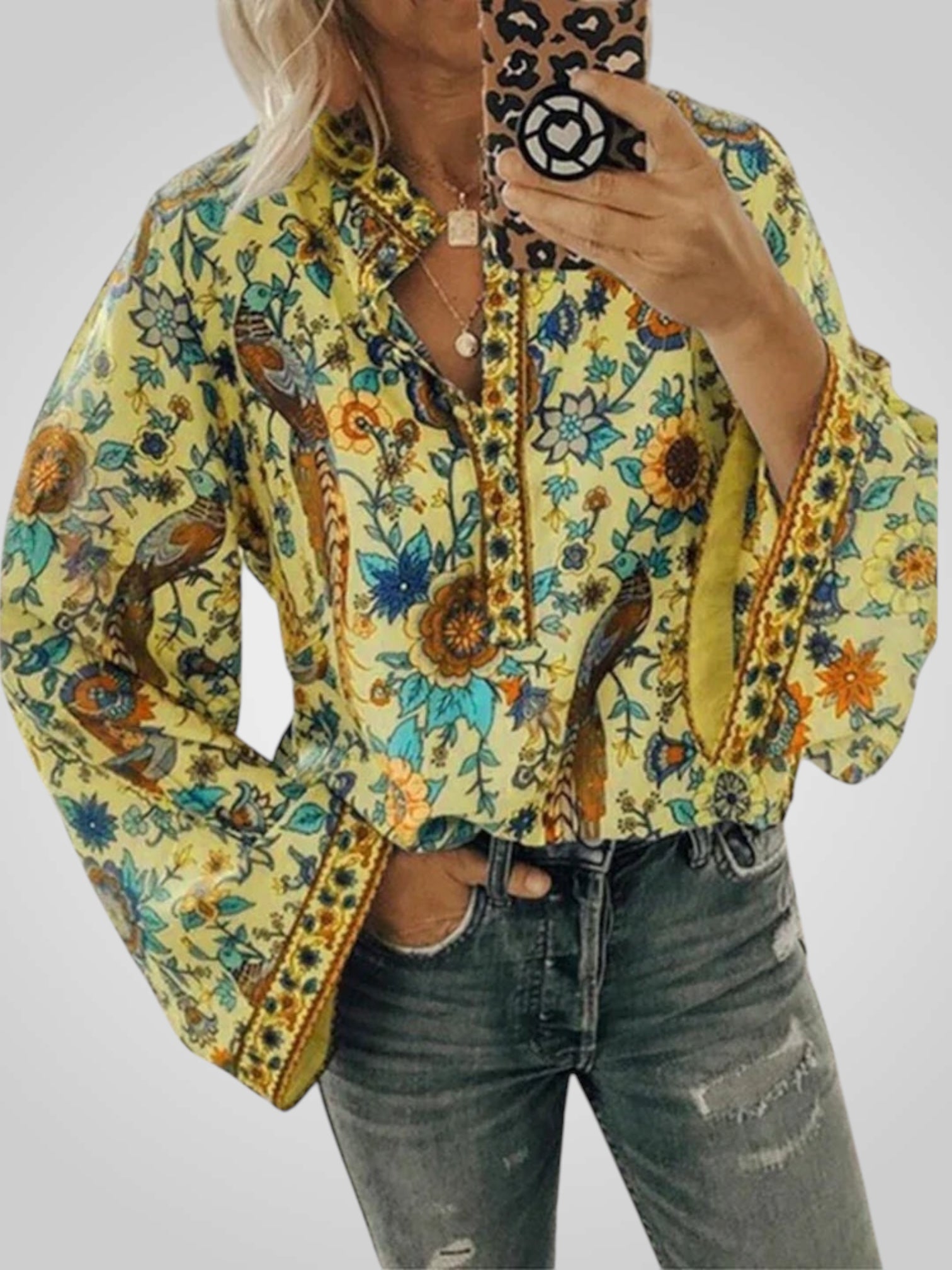 Naomi – Elegante luftige Bluse für Damen – Ansicht 4