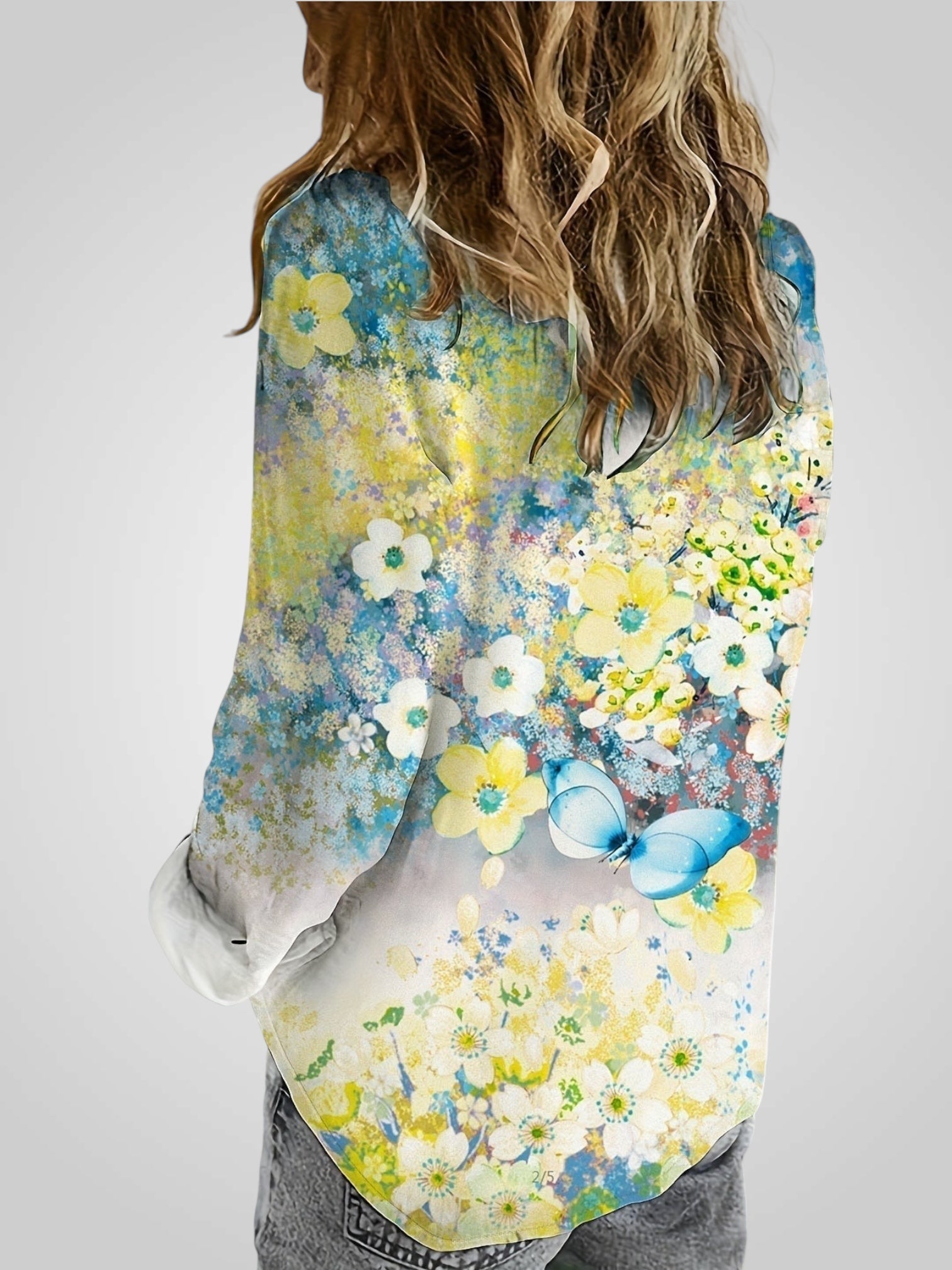 Rosalia – Florale Boho-Bluse für Damen – Ansicht 7