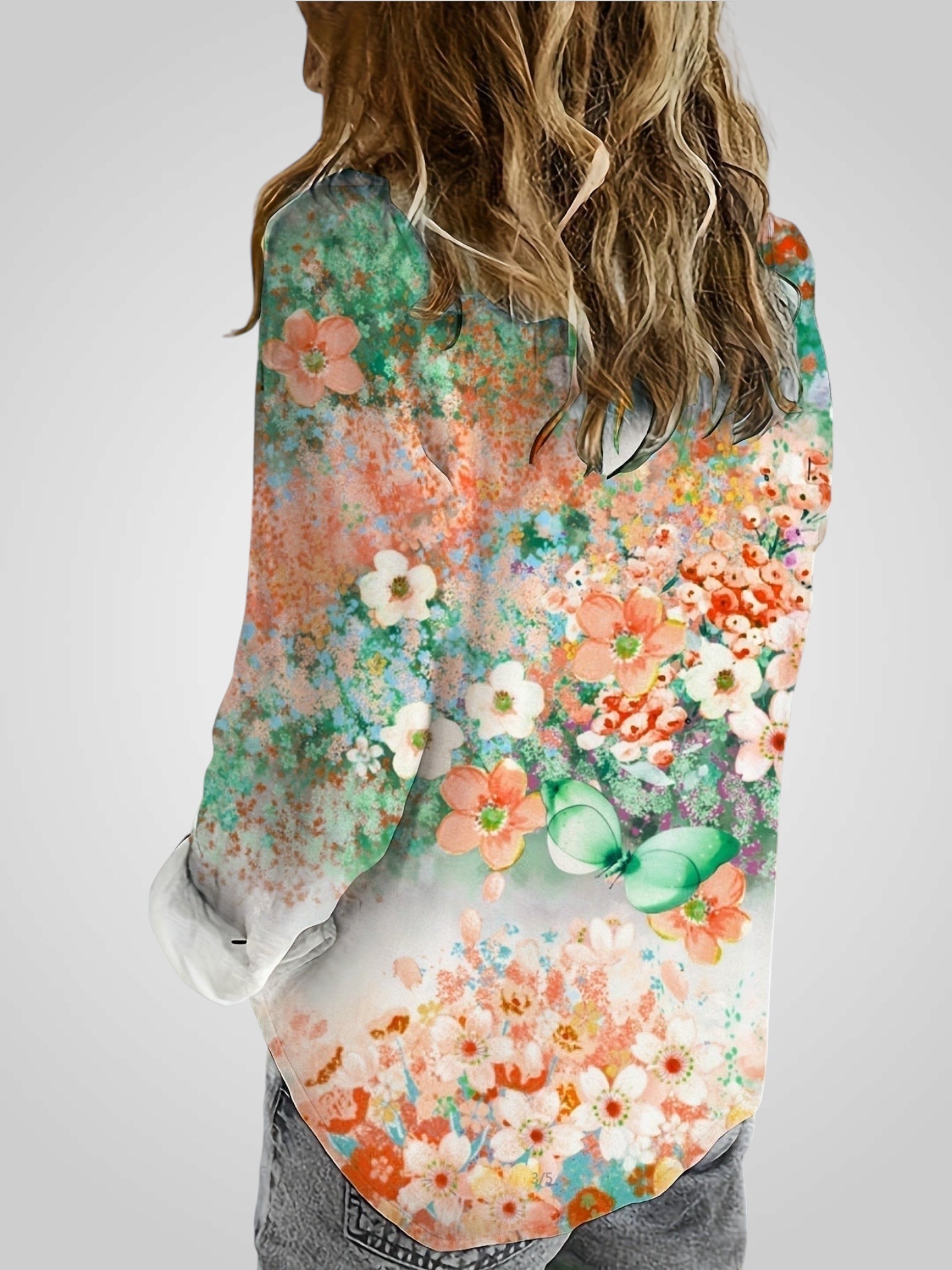 Rosalia – Florale Boho-Bluse für Damen – Ansicht 8