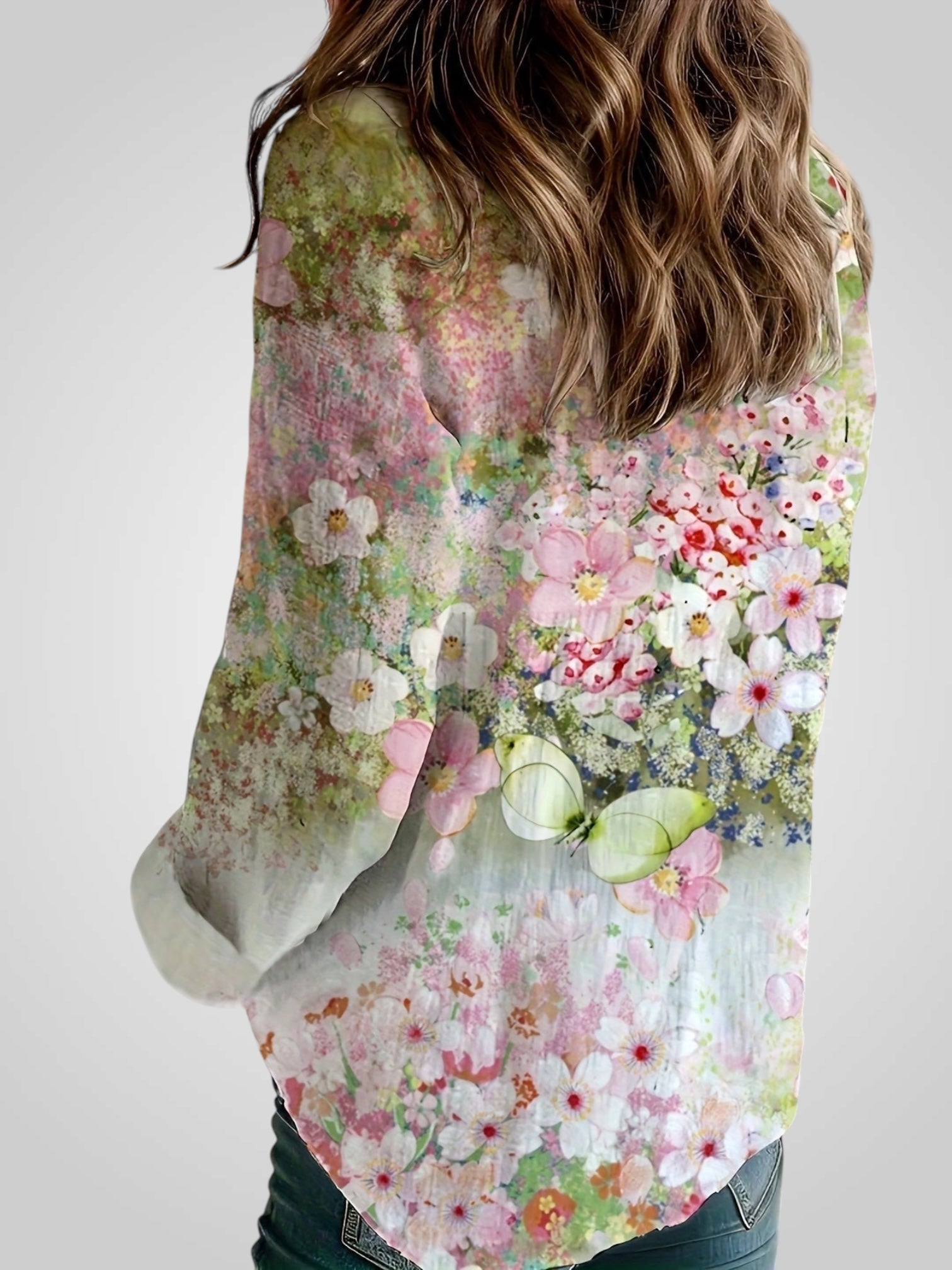 Rosalia – Florale Boho-Bluse für Damen – Ansicht 6