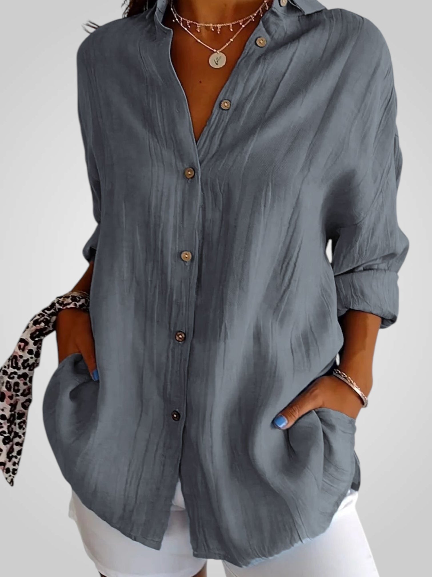 Ella – Elegante Plisseebluse für Damen – Ansicht 5