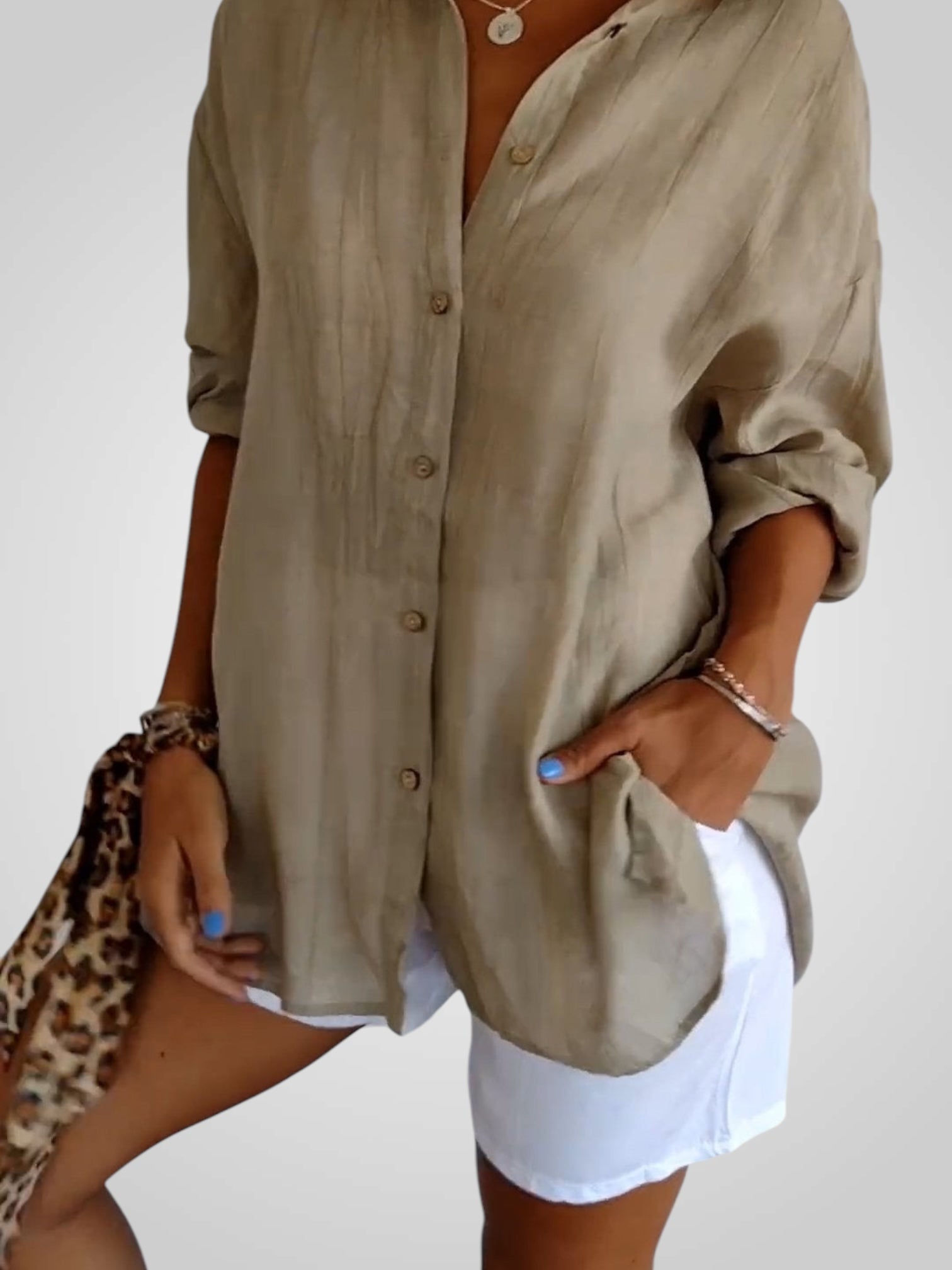 Ella – Elegante Plisseebluse für Damen – Ansicht 4