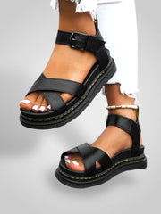 Hera – Bequeme Plateausandalen für Damen mit verstellbaren Riemen