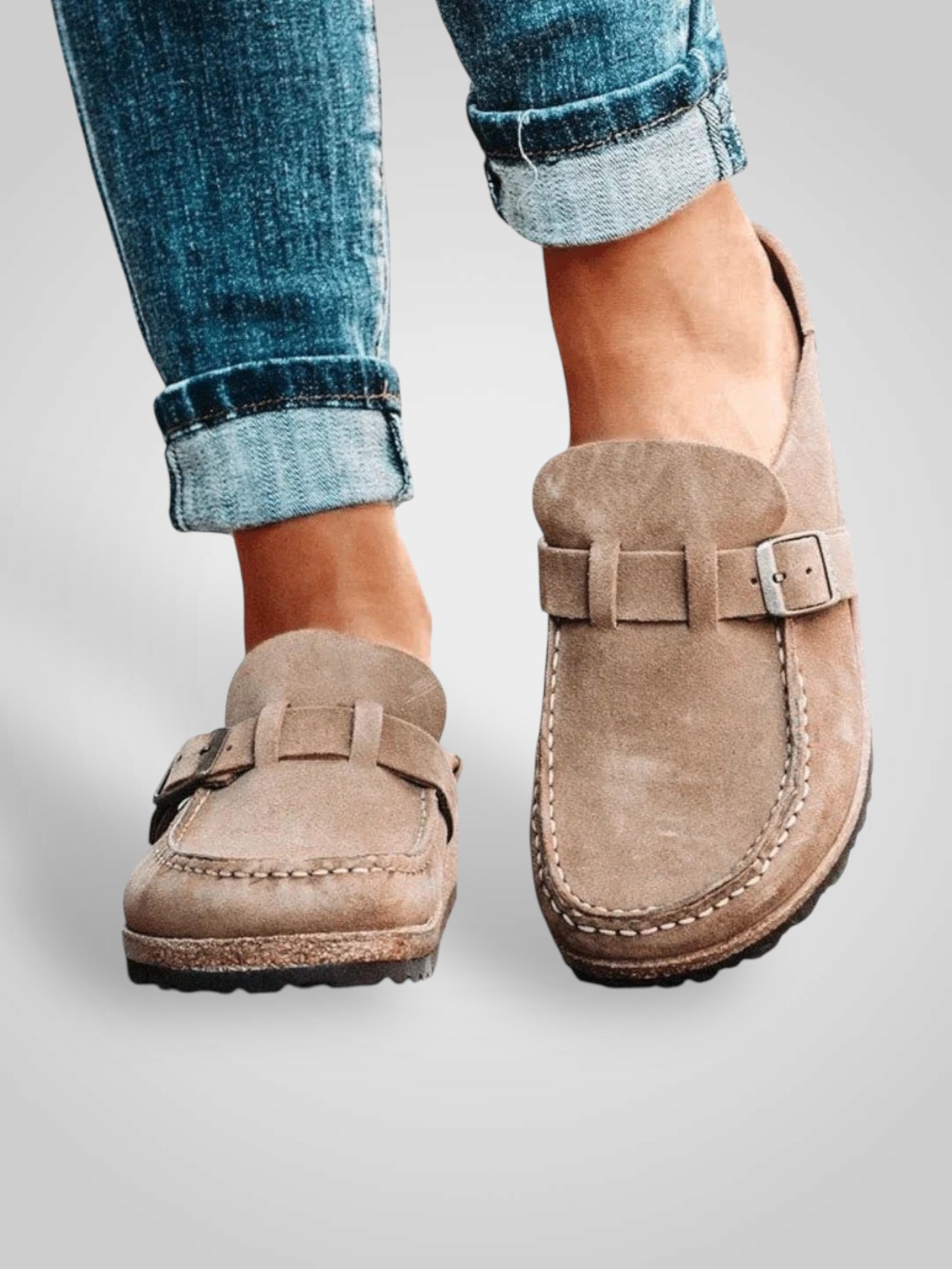 Milo – Bequeme Sandalen für Damen aus PU-Leder – Ansicht 7