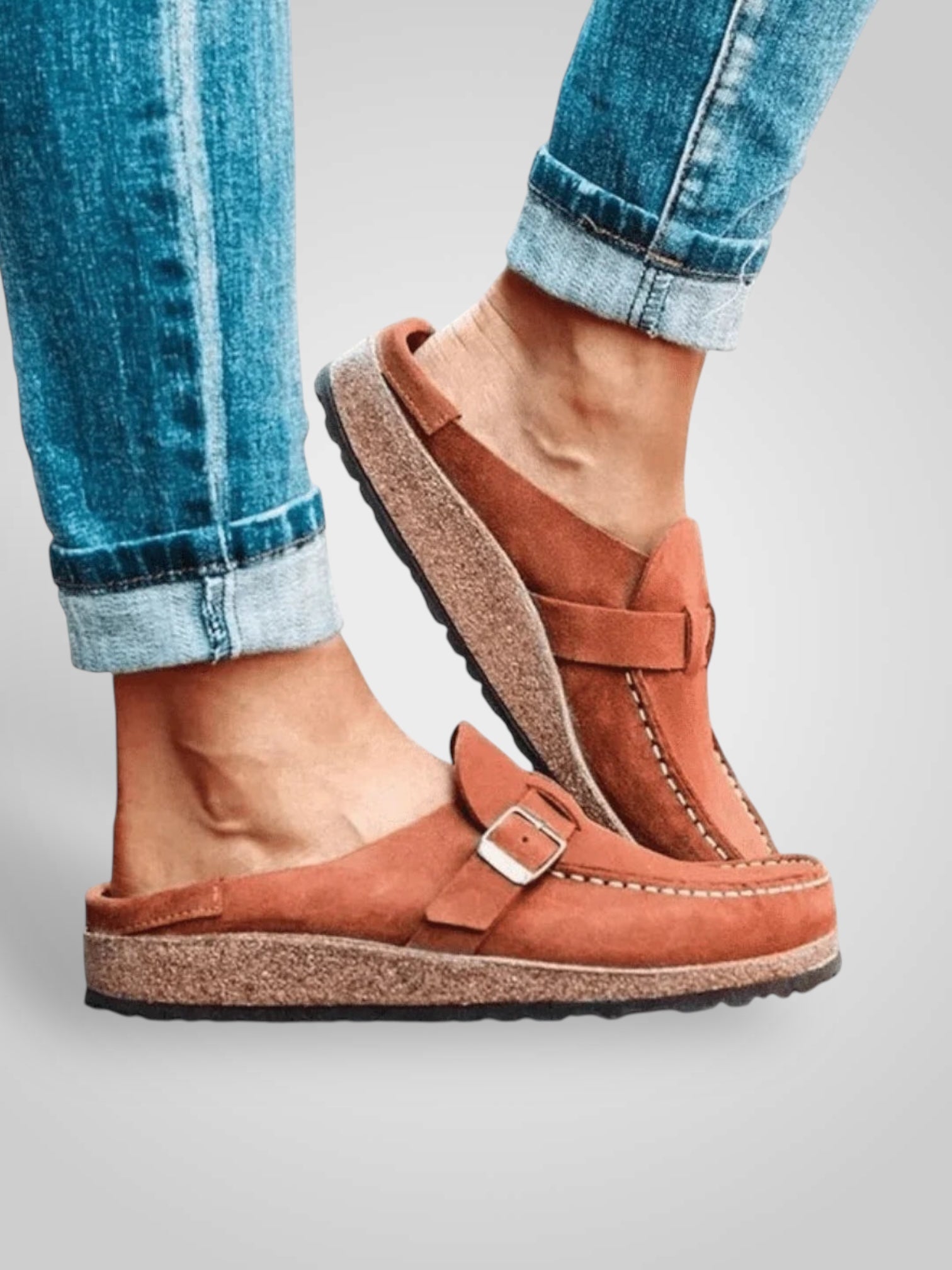 Milo – Bequeme Sandalen für Damen aus PU-Leder – Ansicht 10
