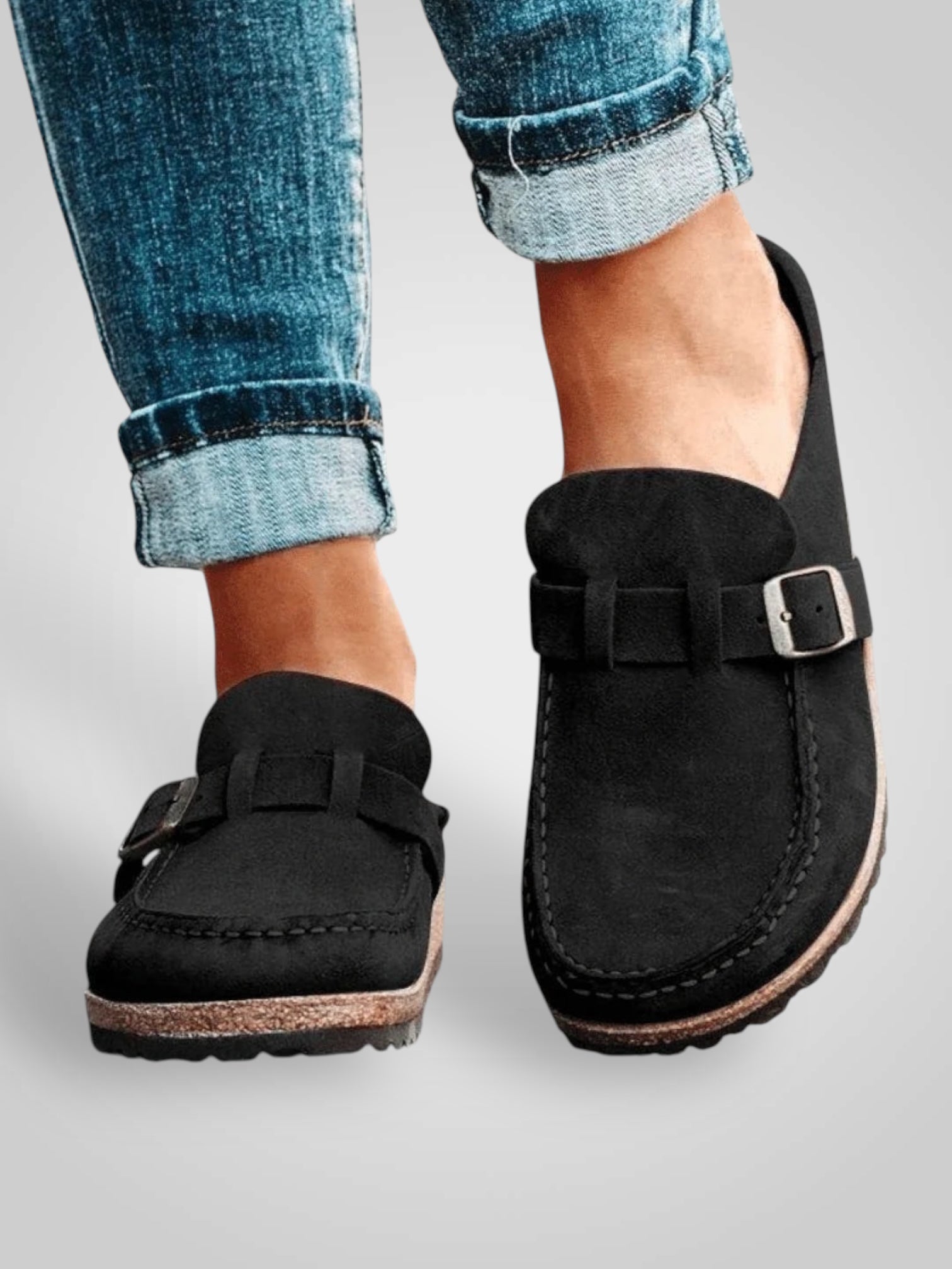 Milo – Bequeme Sandalen für Damen aus PU-Leder – Ansicht 5