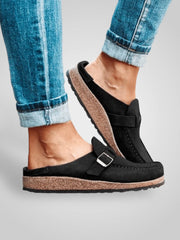 Milo – Bequeme Sandalen für Damen aus PU-Leder – Ansicht 4