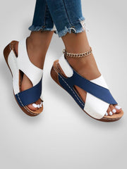 Lora – Orthopädische Sandalen für Damen in Marineblau