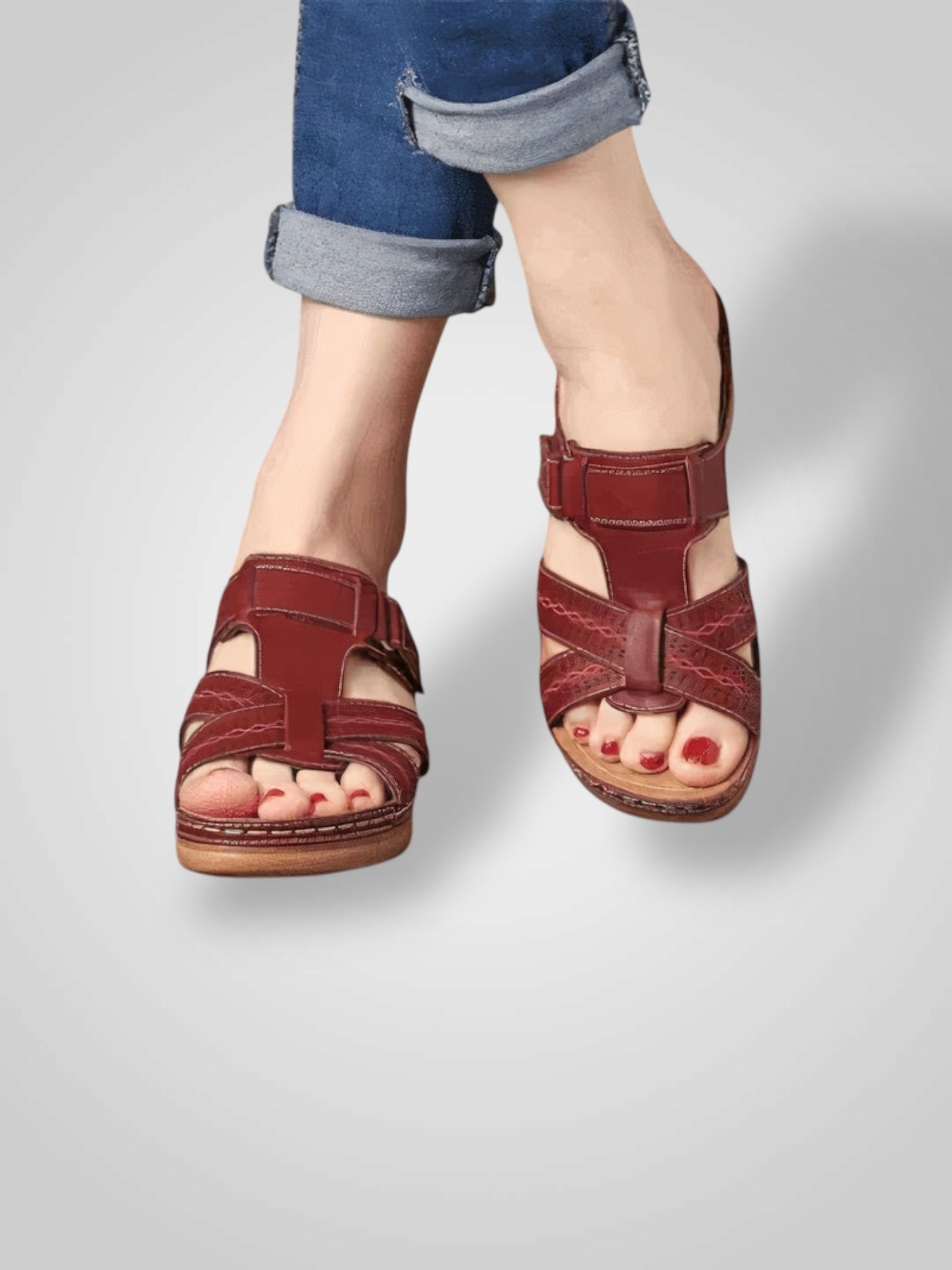 Omna – Orthopädische Ledersandalen für Damen